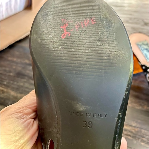 ON TREND*vintage* Mules Peep-toe Lucite Heels Miss Fire *Made in Italy* FABULOUS - Picture 4 of 8